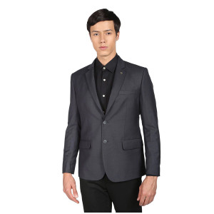 Solid Single Breasted Formal Blazer