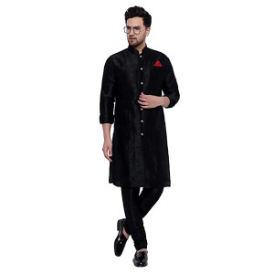 ONNIX MEN'S SHERWANI KURTA CHURIDAR SET